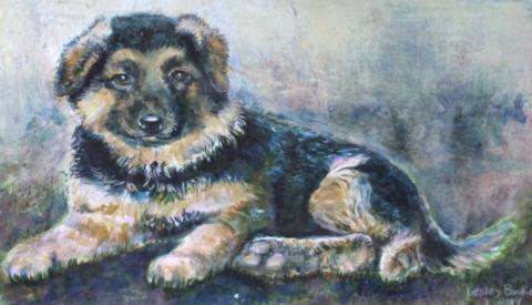 Painting of a Puppy